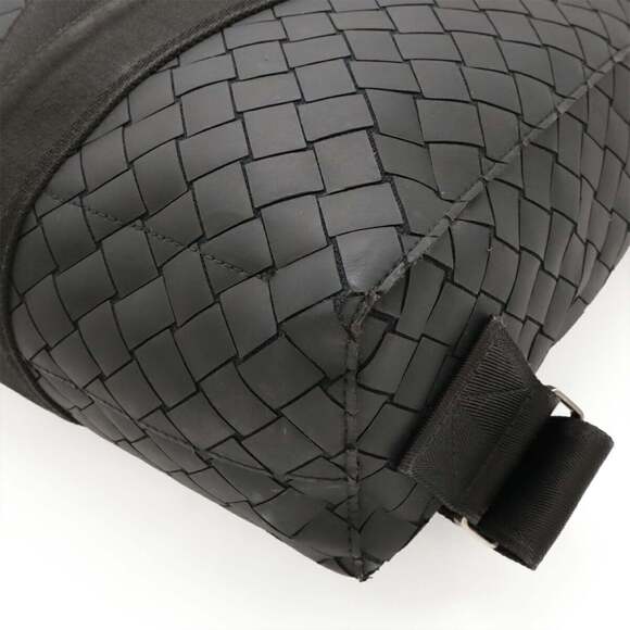 BOTTEGA VENETA Black Intrecciato Backpack main image 8